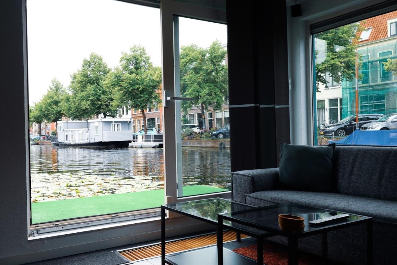 Beautiful Houseboat In The Centre Of Leiden Dış mekan fotoğraf