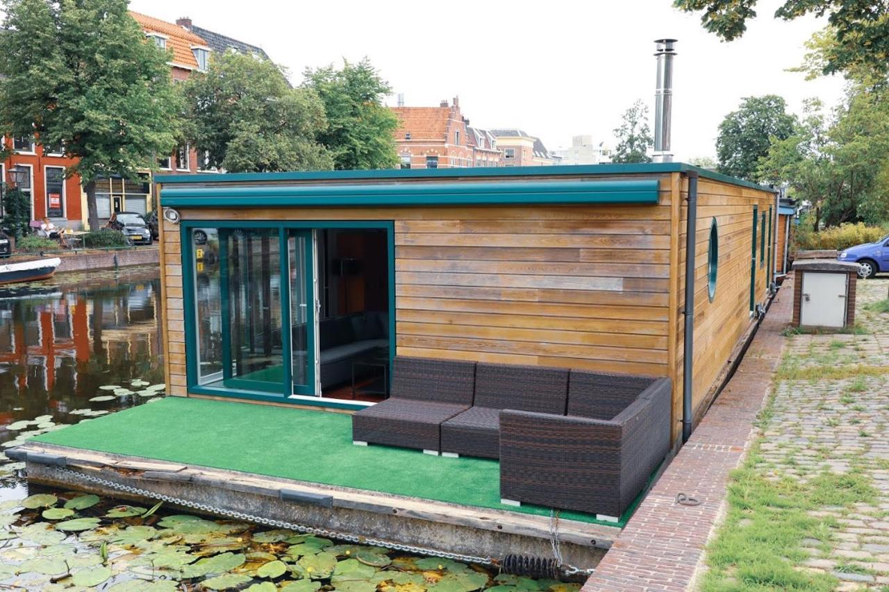 Beautiful Houseboat In The Centre Of Leiden Dış mekan fotoğraf