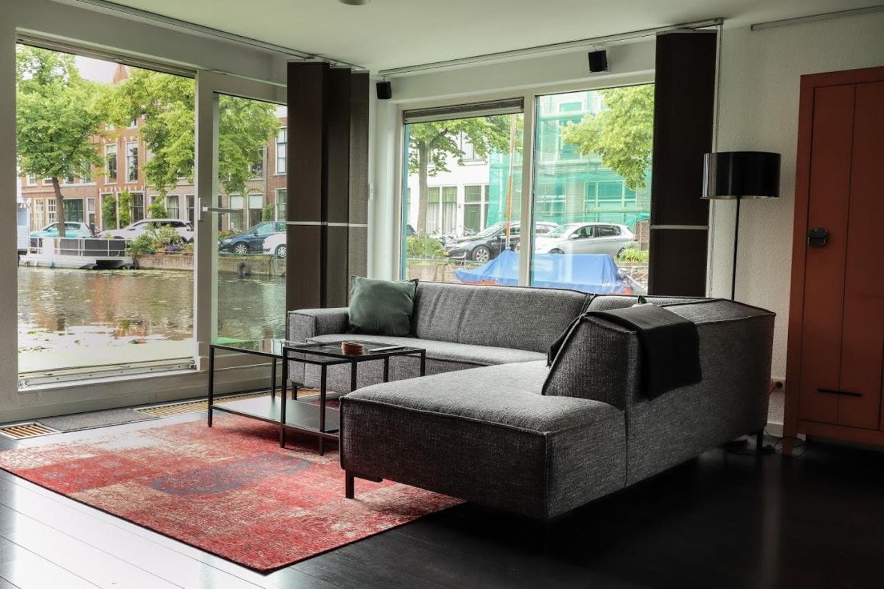 Beautiful Houseboat In The Centre Of Leiden Dış mekan fotoğraf