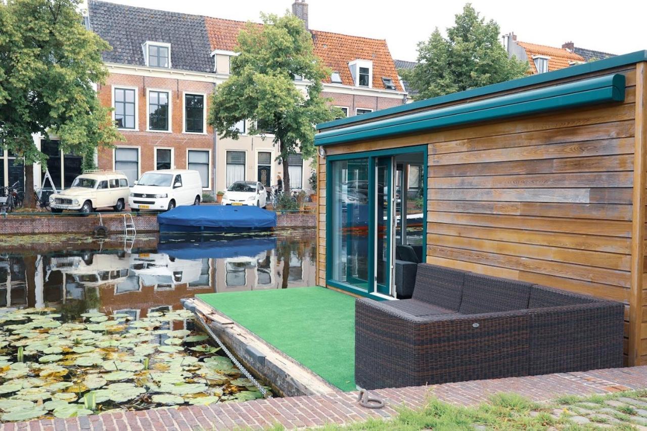 Beautiful Houseboat In The Centre Of Leiden Dış mekan fotoğraf